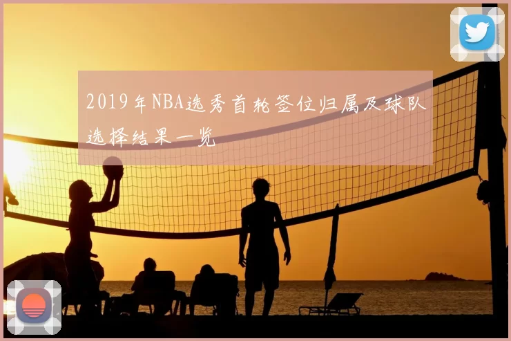 2019年NBA选秀首轮签位归属及球队选择结果一览