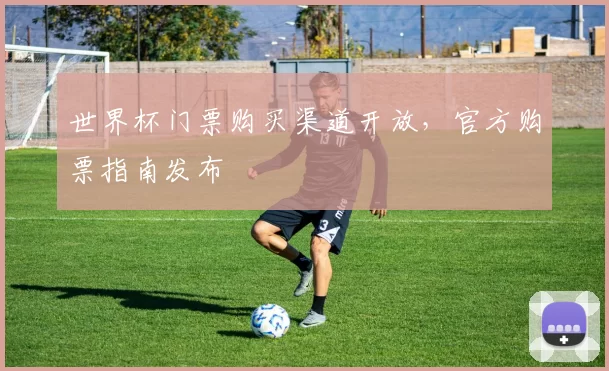 世界杯门票购买渠道开放,官方购票指南发布