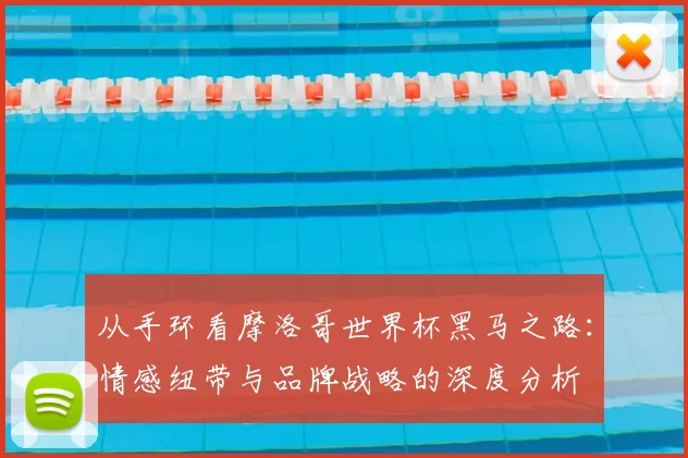 从手环看摩洛哥世界杯黑马之路:情感纽带与品牌战略的深度分析