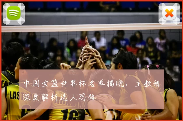 中国女篮世界杯名单揭晓,主教练深度解析选人思路